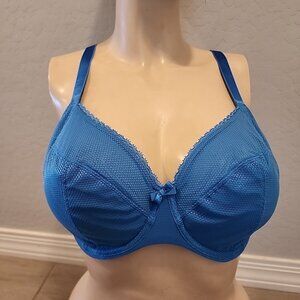 Chantelle Bra 38DD Blue Underwire Unlined